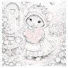 Juffrouw Muis - Coloring Pad - Sweet Strawberry
