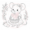 Juffrouw Muis - Coloring Pad - Sweet Strawberry