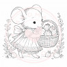 Juffrouw Muis - Coloring Pad - Sweet Strawberry