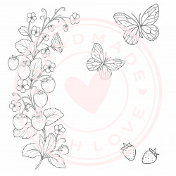 Juffrouw Muis - Coloring Pad - Sweet Strawberry
