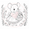 Juffrouw Muis - Coloring Pad - Sweet Strawberry