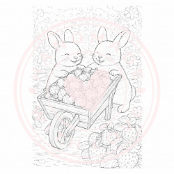 Juffrouw Muis - Coloring Pad - Sweet Strawberry