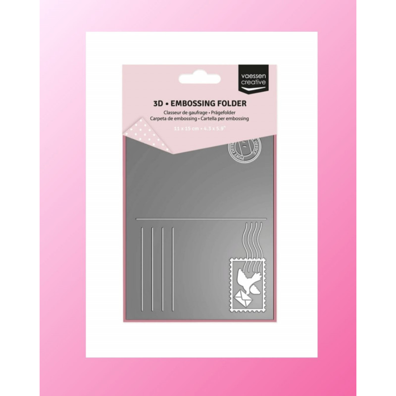 Vaessen Creative - 3D Embossing Folder - Ansichtkaart 11x15