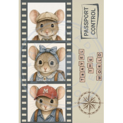 Juffrouw Muis Paperpad - Pocket Size - Time To Travel