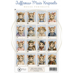 Juffrouw Muis Knipsel - Mouse Portriats