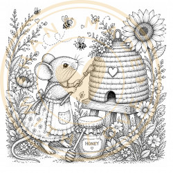 Juffrouw Muis - Coloring Pad - Bussy Bees