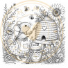 Juffrouw Muis - Coloring Pad - Bussy Bees