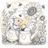 Juffrouw Muis - Coloring Pad - Bussy Bees