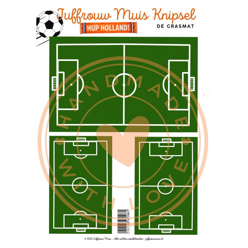 Juffrouw Muis Knipsel - Hup Holland - Oranje Boven