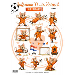 Juffrouw Muis Knipsel - Hup Holland - Goalll