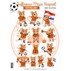 Juffrouw Muis Knipsel - Hup Holland - Het Elftal