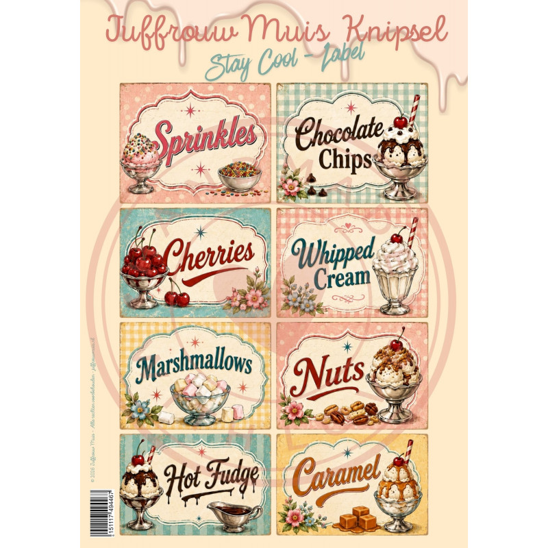 Juffrouw Muis Knipsel - Stay Cool - Label