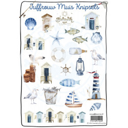 Juffrouw Muis Knipsel - Beach Life