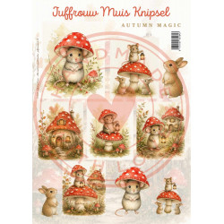 Juffrouw Muis Knipsel - Autumn Magic