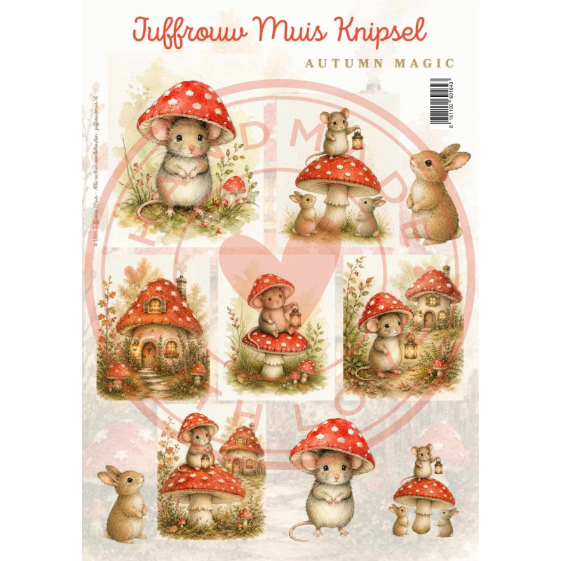 Juffrouw Muis Knipsel - Autumn Magic