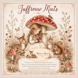 Juffrouw Muis - Coloring Pad - Mushroom Meadow