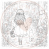 Juffrouw Muis - Coloring Pad - Mushroom Meadow