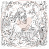 Juffrouw Muis - Coloring Pad - Mushroom Meadow