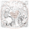 Juffrouw Muis - Coloring Pad - Mushroom Meadow