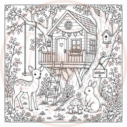 Juffrouw Muis - Coloring Pad - Mushroom Meadow