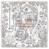 Juffrouw Muis - Coloring Pad - Mushroom Meadow