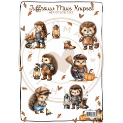 Juffrouw Muis Knipsel - Herfst Egeltjes