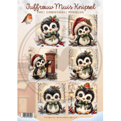 Juffrouw Muis Knipsel - The Christmas Penquin