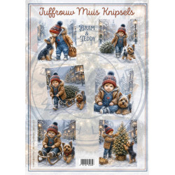 Juffrouw Muis Knipsel - Bram & Teddy