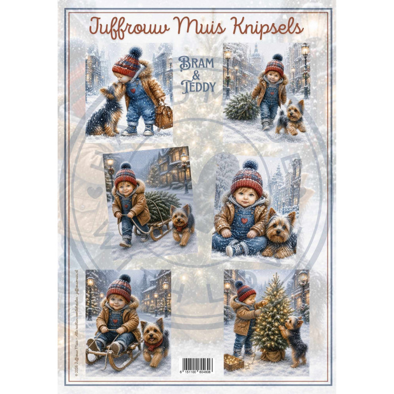 Juffrouw Muis Knipsel - Bram & Teddy
