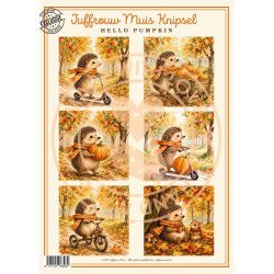 Juffrouw Muis Knipsel - Hello Pumpkin