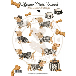 Juffrouw Muis Knipsel -  Dachshund Darling