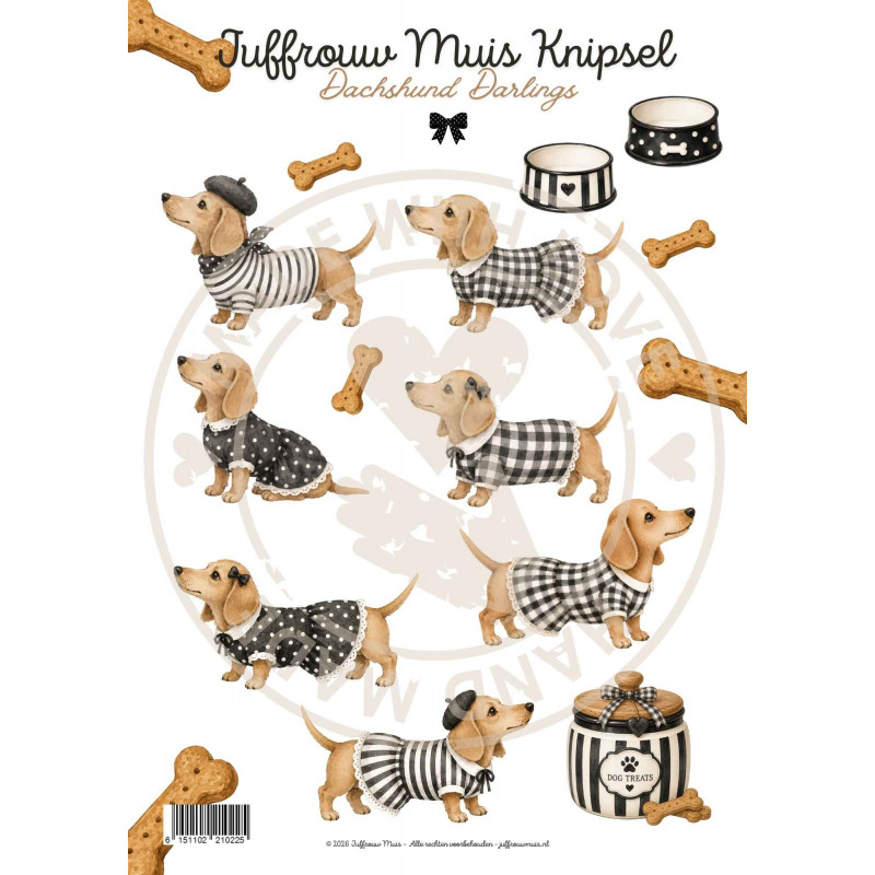 Juffrouw Muis Knipsel -  Dachshund Darling