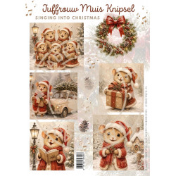 Juffrouw Muis Knipsel - Singing into Christmas