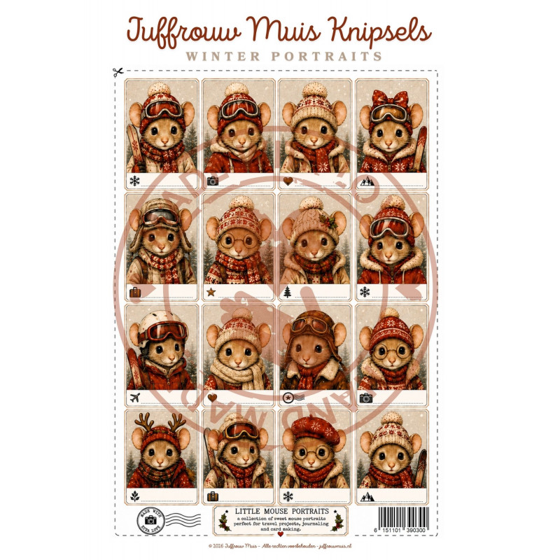 Juffrouw Muis Knipsel - Winter Portraits