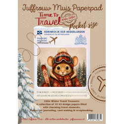 Juffrouw Muis Paperpad - Pocket Size - Time to Travel Winter Edition