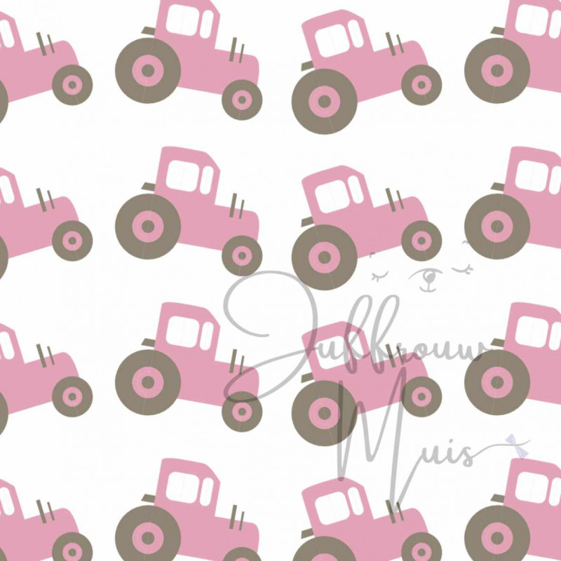 A4 papier (boerderij tractor -rose)