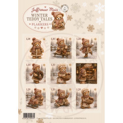 Juffrouw Muis  - Winter Teddy Tales - Plakkers