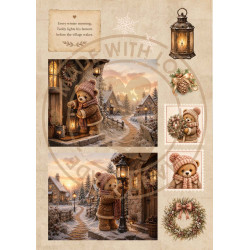 Juffrouw Muis - Winter Teddy Tales Knipselboek