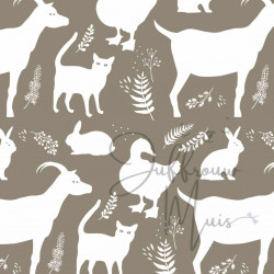 A4 papier (boerderijdieren - taupe)