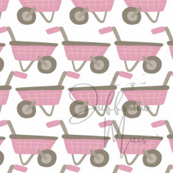 A4 papier (boerderij kruiwagen- rose)