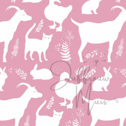 A4 papier (boerderijdieren- rose)