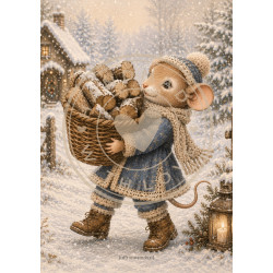 Juffrouw Muis Journal Cards - A Winter To Remember