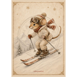 Juffrouw Muis Journal Cards - A Winter To Remember