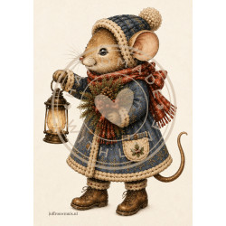 Juffrouw Muis Journal Cards - A Winter To Remember