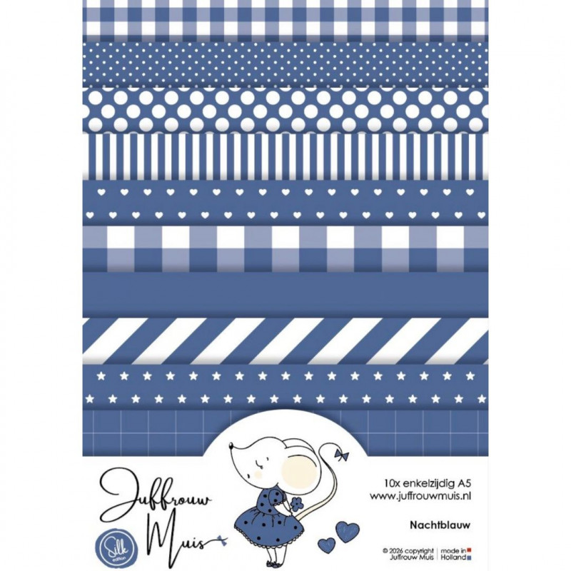 Tiny Cardstock -  A5 - Nachtblauw - Silk Edition