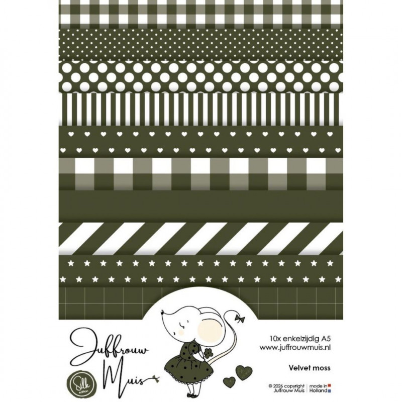 Tiny Cardstock -  A5 - Velvet Moss - Silk Edition