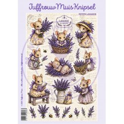 Juffrouw Muis Knipsel - Petite Lavande