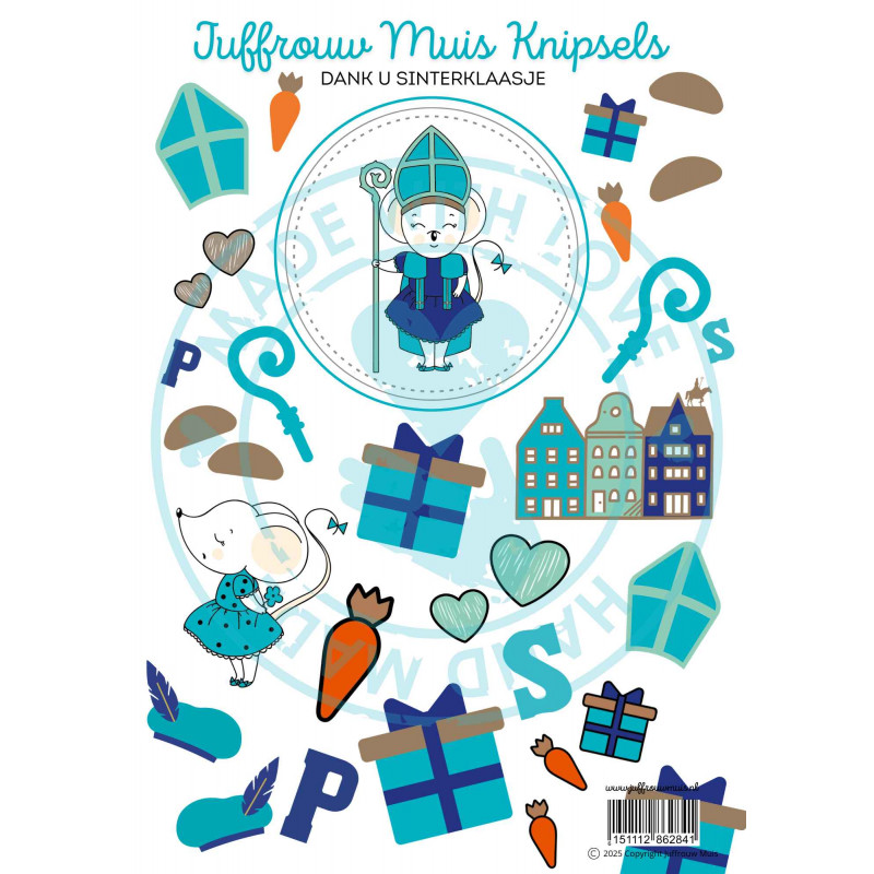 Juffrouw Muis Knipsel - Dank U Sinterklaasje