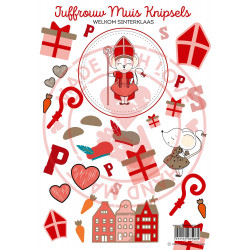 Juffrouw Muis Knipsel - Welkom Sinterklaas