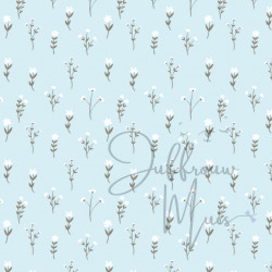 A4 papier (boerderij boeket - babyblauw)
